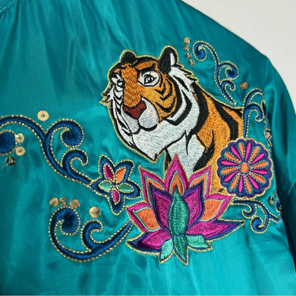Disney Jasmin Aladdin Bomber Full Zip Jacket Size XS - Picture 6 of 10